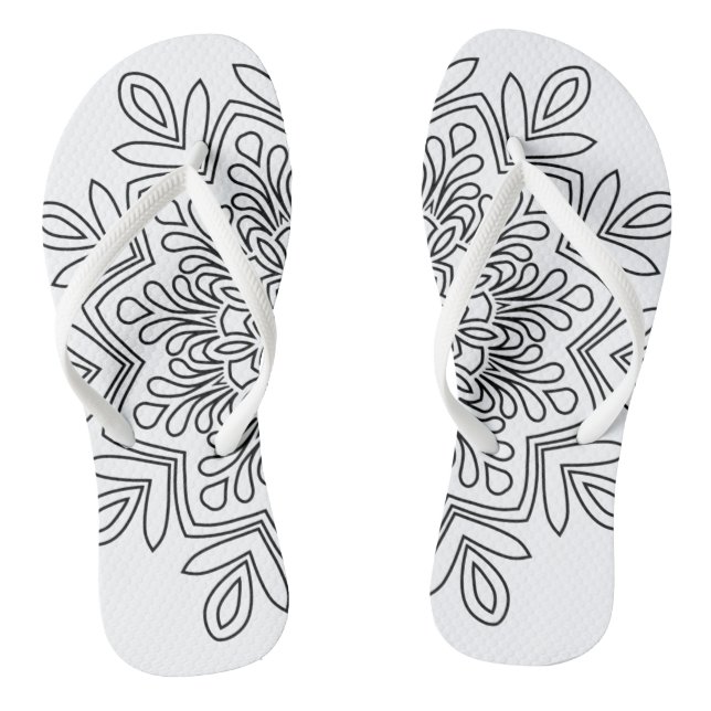 Adult Flip Flops, Slim Straps Jandals (Footbed)