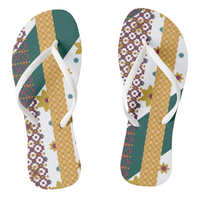 Adult Flip Flops, Slim Straps Jandals (Footbed)