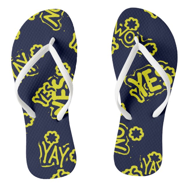 Adult Flip Flops, Slim Straps Jandals (Footbed)