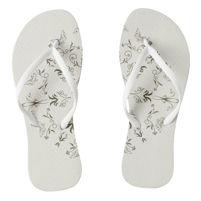 Adult Flip Flops, Slim Straps Jandals (Footbed)