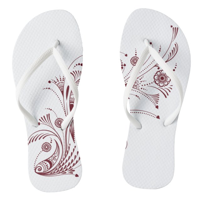 Adult Flip Flops, Slim Straps Jandals (Footbed)