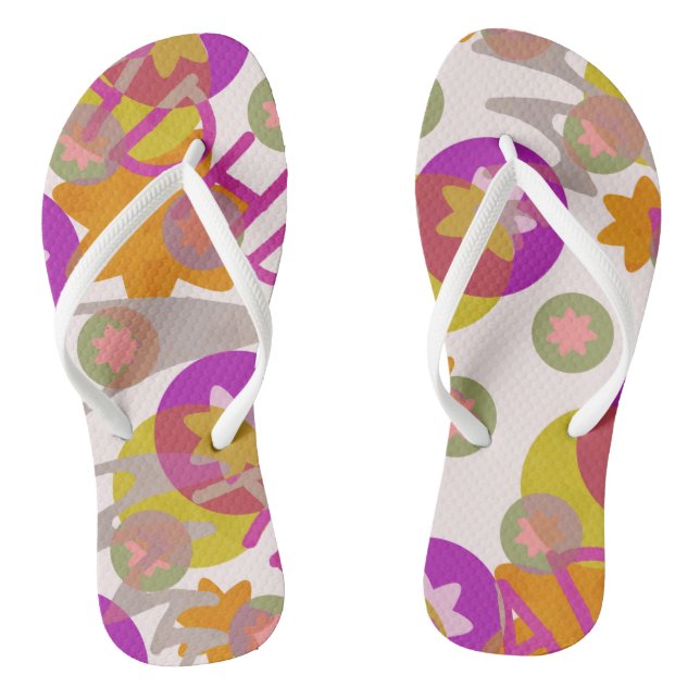 Adult Flip Flops, Slim Straps Jandals (Footbed)