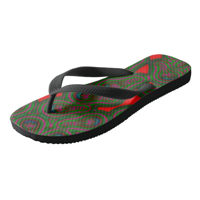 Adult Flip Flops, Wide Straps Jandals (Angled)