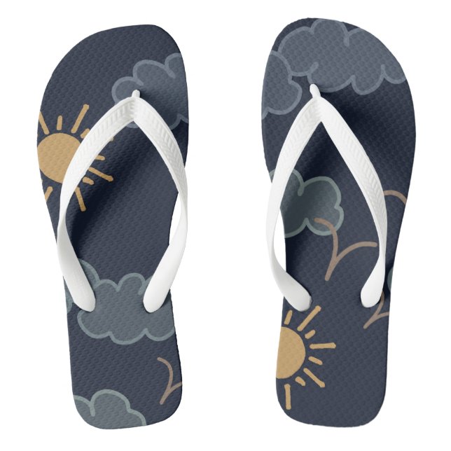 Adult Flip Flops, Wide Straps Jandals (Footbed)