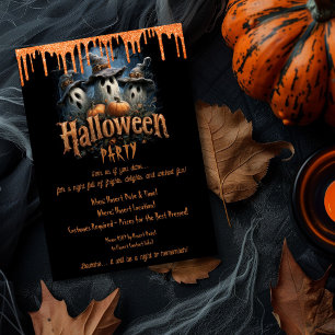 Adult Fun Halloween Costume Party  Invitation