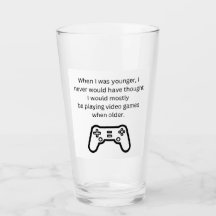 Adult game player beer Glass Cup