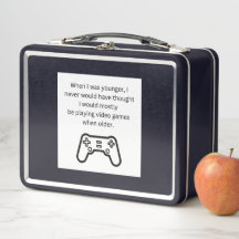 Adult Game Player Funny Gaming Metal