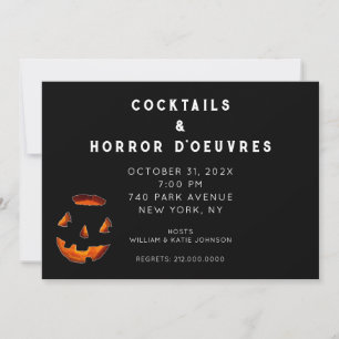 Adult Halloween Cocktail Party Invitation