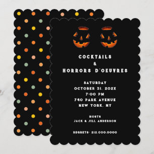 Adult Halloween Cocktail Party Invitation