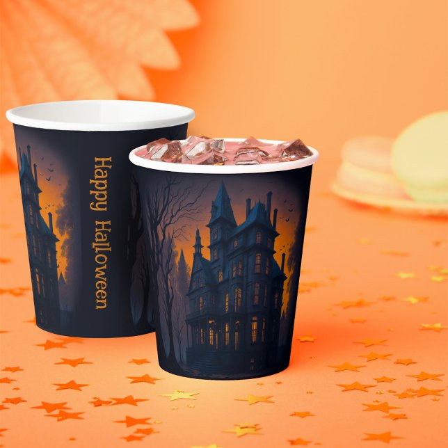 Adult Halloween Haunted Mansion Party Paper Cups (Creator Uploaded)