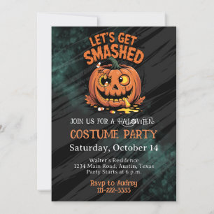 Adult Halloween Party Fright Night Cocktail Invitation