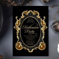 Adult Halloween Party Gold Ornate Vintage