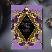 Adult Halloween Party Gold Ornate Vintage