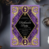 Adult Halloween Party Gold Ornate Vintage