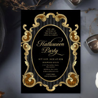 Adult Halloween Party Gold Ornate Vintage