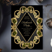Adult Halloween Party Gold Ornate Vintage