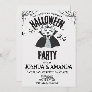Adult Halloween party  Invitation