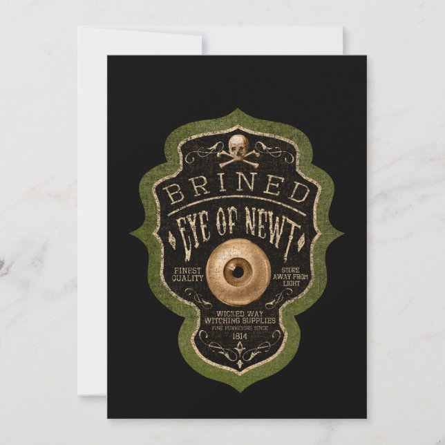 Adult Halloween Party Invitation - Creepy (Front)