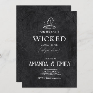 Adult Halloween Party Night Halloween  Invitation