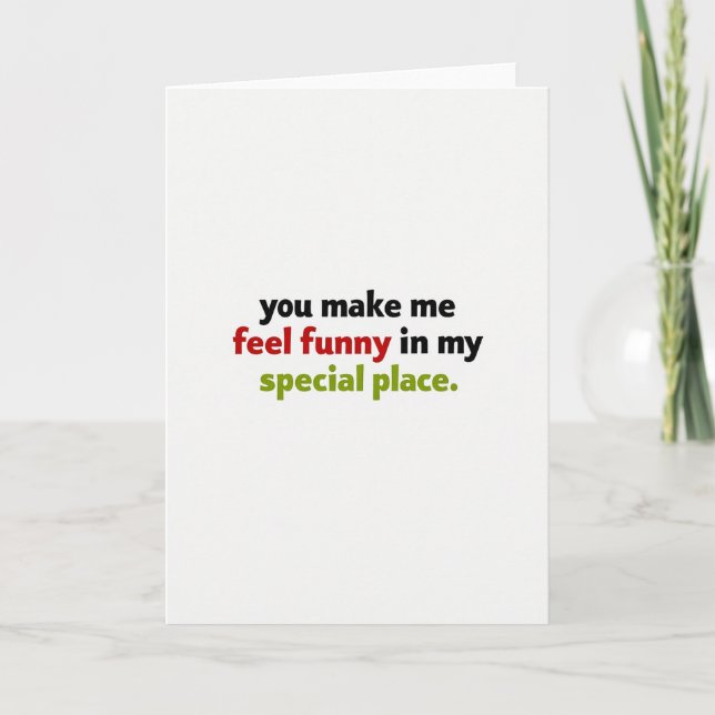Adult Humor Love Card (Front)