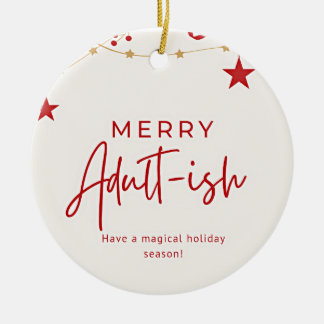 Adult humour ceramic tree decoration