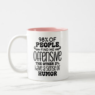 Adult Humour Funny Two-Tone Coffee Mug