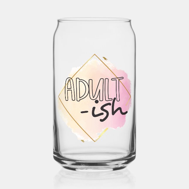 Adult-ish Can Glass (Front)