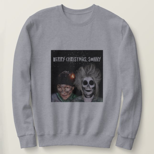 Adult Merry Christmas Crew Neck Sweatshirt (Design Front)