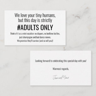 Adult only!💍 Minimalist Elegant Enclosure Card