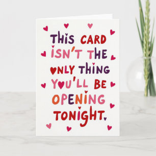 Adult Opening Tonight Card