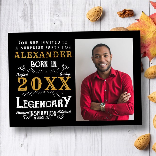 Adult Photo Birthday Invitation (Creator Uploaded)