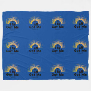 Adult Psalms 23 Modern Scripture The I AM Got Me Fleece Blanket