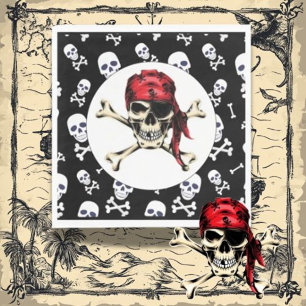 adult salty pirate napkin