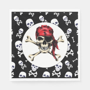 adult salty pirate napkin