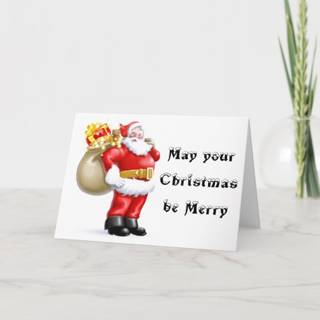 **ADULT SANTA HUMOR** FOR YOU AT CHRISTMAS CARD (Front)
