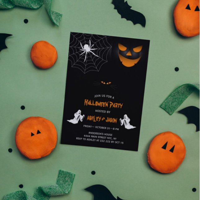Adult Scary Halloween Party Invitation (Creator Uploaded)