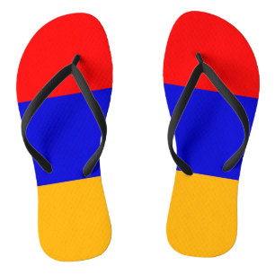Adult Slim Straps with Flag of Armenia Jandals