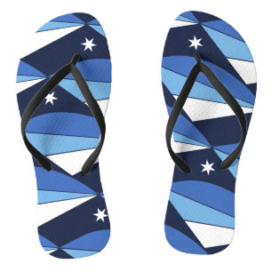 Adult Slim Straps with Flag of Columbia, SC Jandals