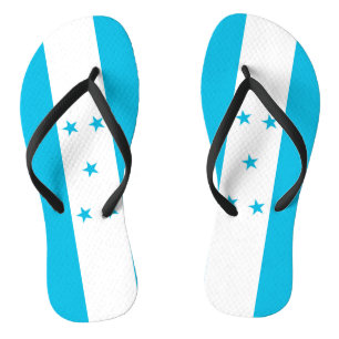 Adult Slim Straps with Flag of Honduras Jandals