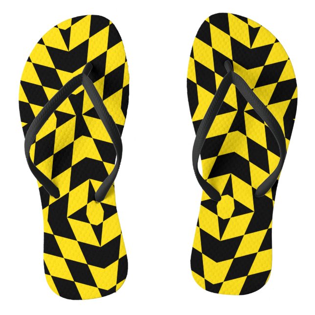 Adult Slim Straps with Flag of Munich Jandals (Footbed)
