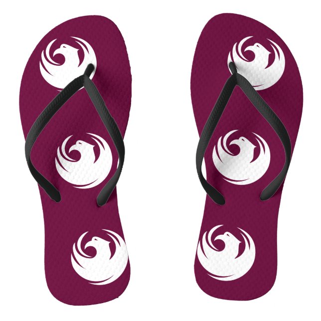 Adult Slim Straps with Flag of Phoenix City Jandals (Footbed)