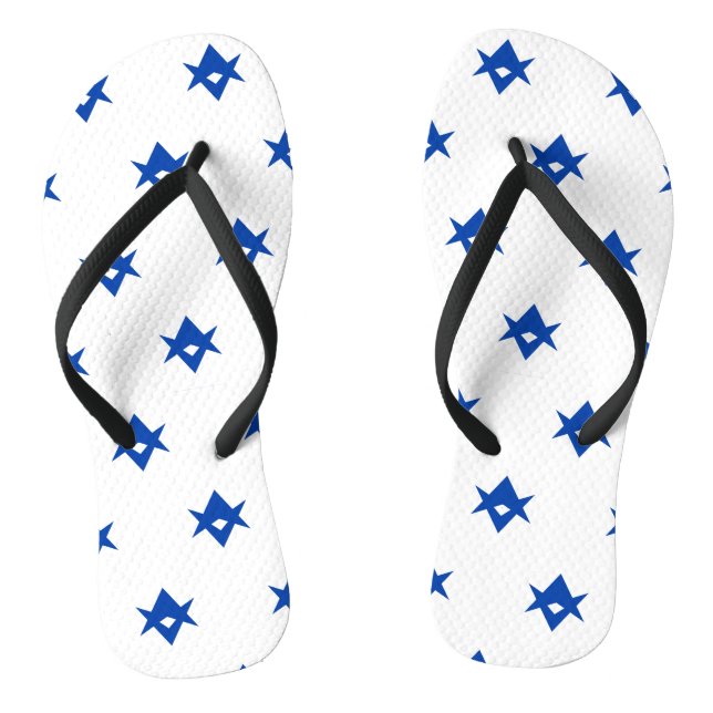 Adult Slim Straps with Flag of Toyota City Jandals (Footbed)