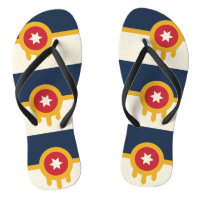 Adult Slim Straps with Flag of Tulsa, Oklahoma