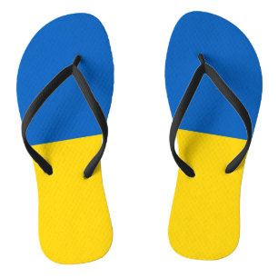 Adult Slim Straps with Flag of Ukraine Jandals