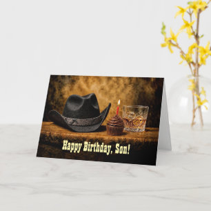 Adult Son Happy Birthday Western Humour Card