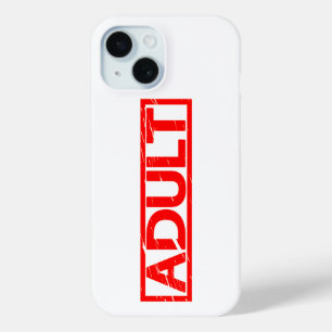 Adult Stamp iPhone 15 Case