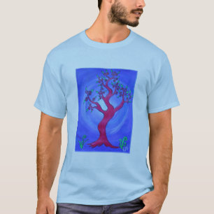 Adult Tee Shirt -Simply Red The Tree