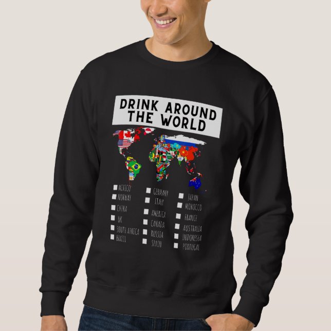 Adult Vacation Drinking Showcase Sweatshirt (Front)