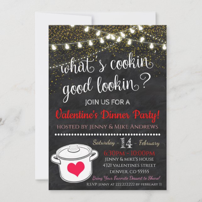 Adult Valentines Day Invitation (Front)