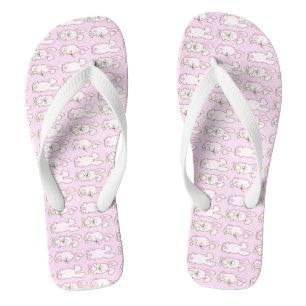 Adult, Wide Strap Flip Flops/Bunnies Jandals